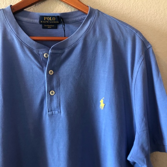 Nwt Polo Rl Featherweight Mesh Henley 